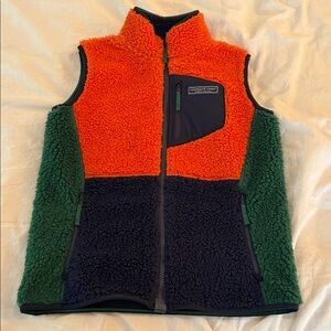 Vineyard Vines Kids Vest - Orange, Green, and Navy
